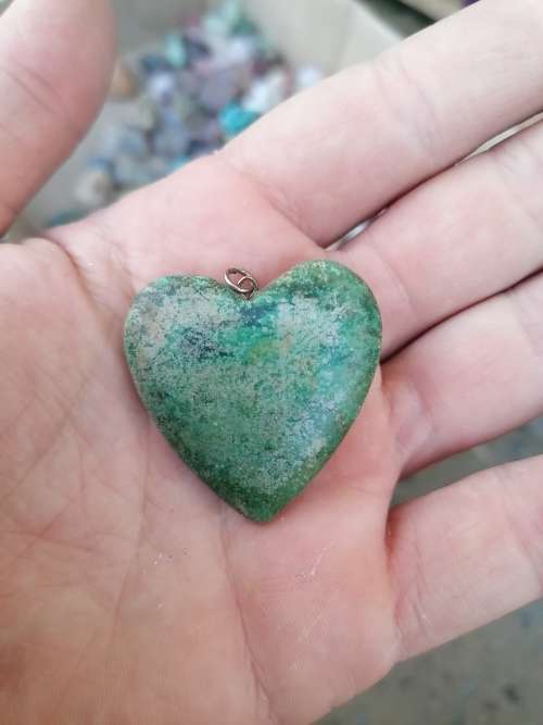 Chrysoprase Heart pendant