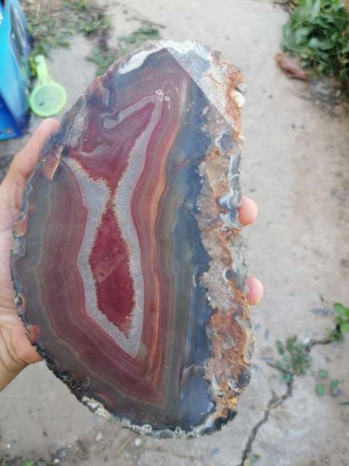 Large agate crystal