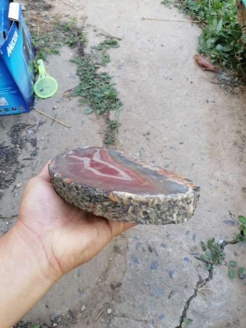 Large agate crystal