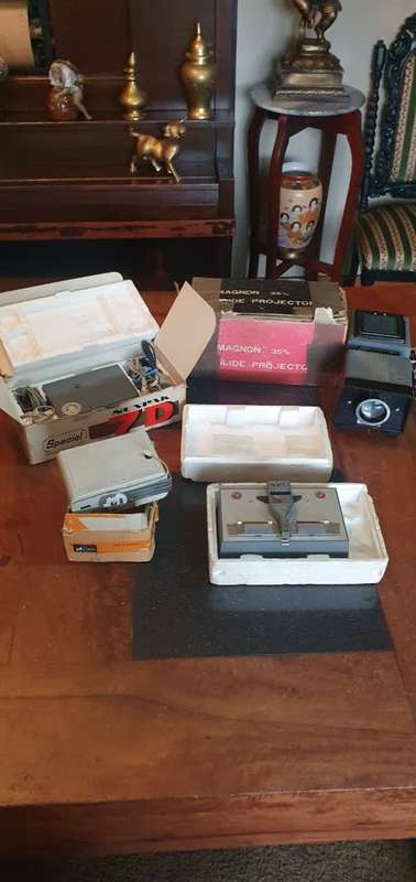 Vintage Film Splicer, Flashes and Slide Viewer