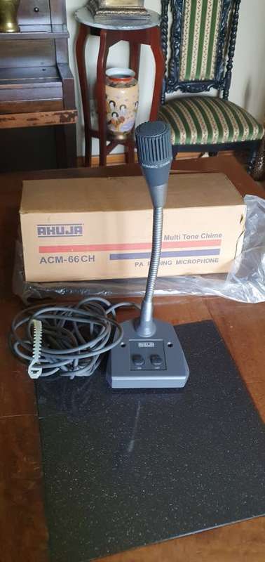 Ahuja ACM-66CH Paging Microphone with MULTI Tone Chime