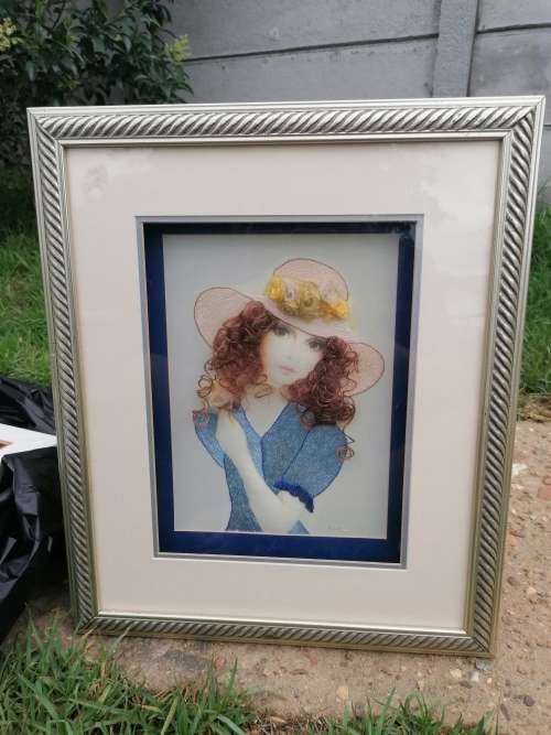 Lovely framed handmade art
