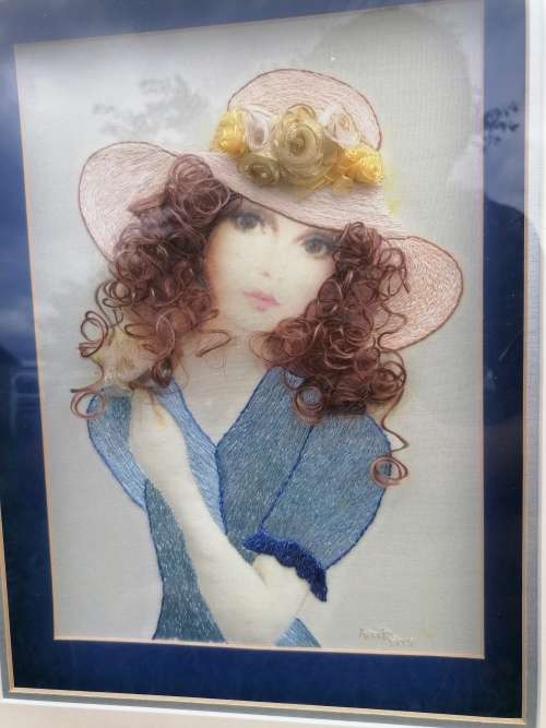 Lovely framed handmade art