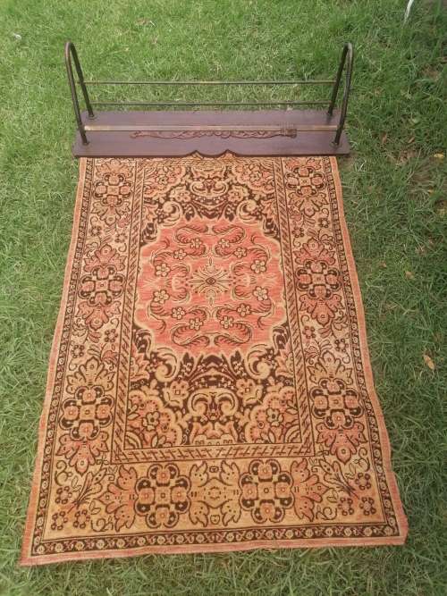 Antique Silk Carpet Coat Hanger