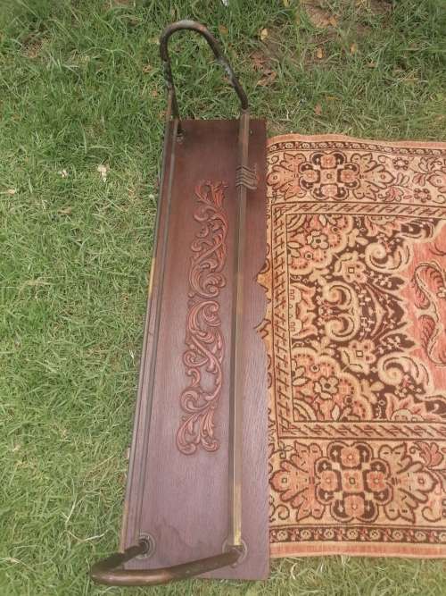 Antique Silk Carpet Coat Hanger