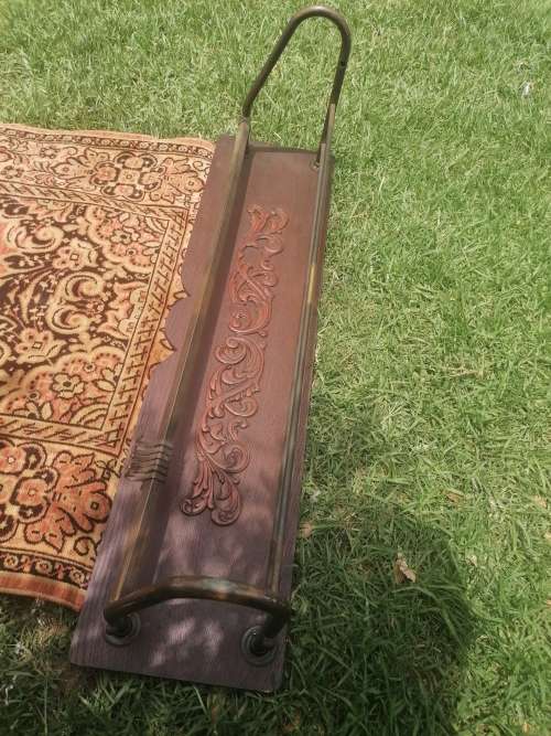 Antique Silk Carpet Coat Hanger
