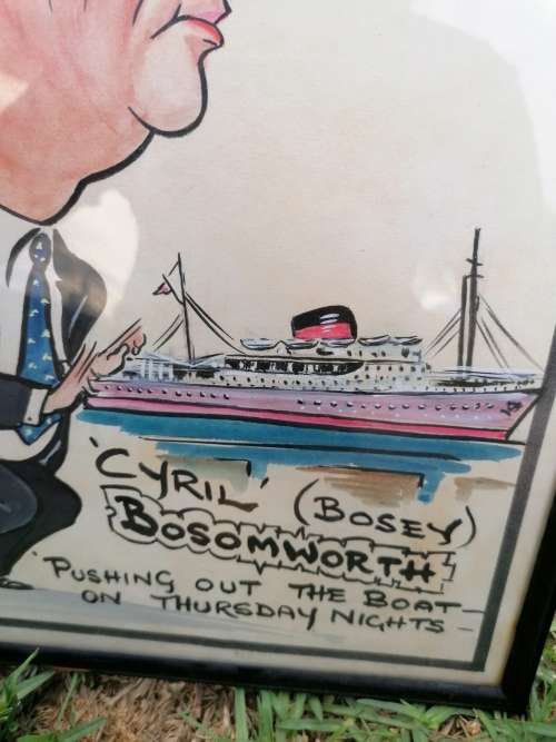 members enclosure cyril(bosey) Bosomworth pushing out the boat on Thursday night LUND