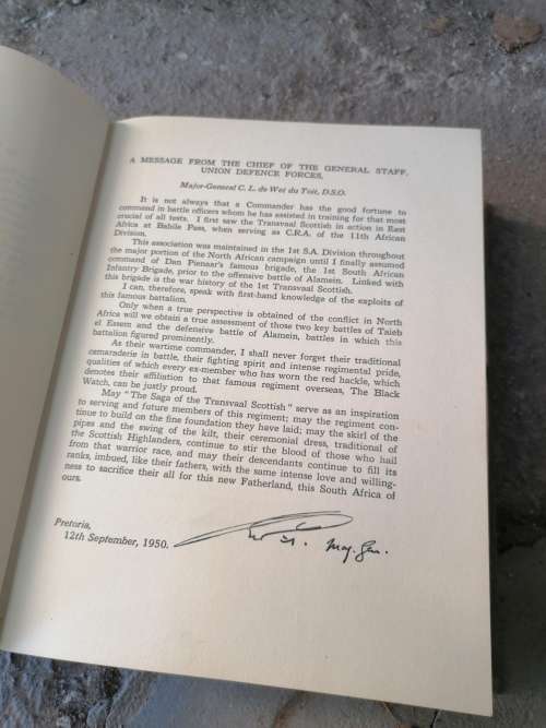 The Saga of The Transvaal Scottish Regiment 1932-1950 - Carel Birkby