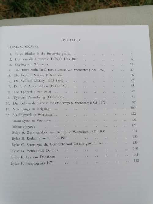 NG Kerk Gedenkboek Worcester, 1821-1971 - Dr. J.A. Heese