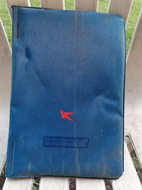 Vintage fly south african airways ticket holder