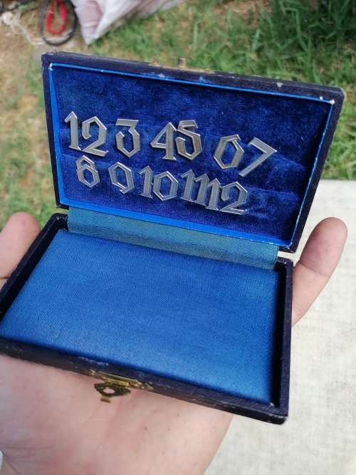 Antique German 12 Numbered Cocktail Napkin Clips Or Table Place Numbers