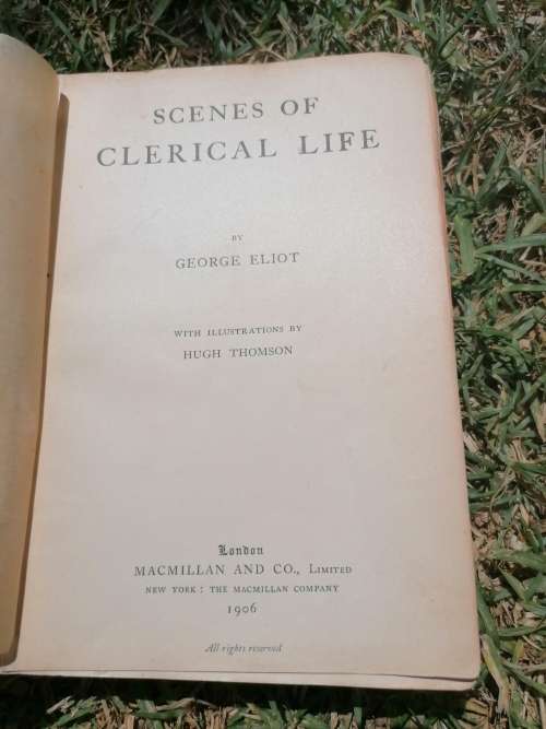Scenes of clerical life by George Eliot 1906