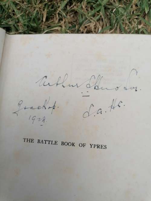 The Battle book of ypes 1927 first print enscribed