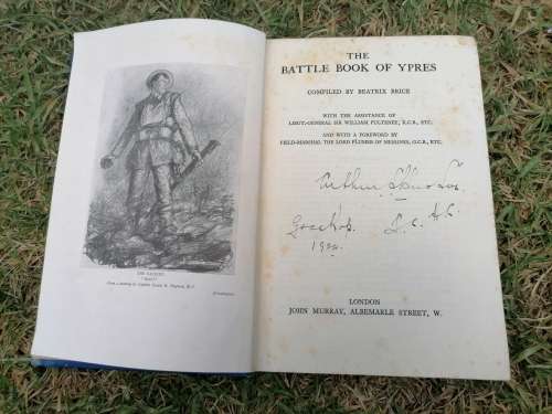 The Battle book of ypes 1927 first print enscribed