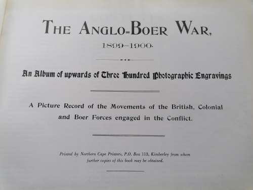 The Boer war 1899-1902 collectors book