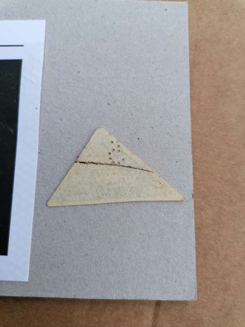 B170611 SIDEWAYS WMK  PERFIN REVENUE Cape of Good Hope 1863 SG 20A BRIGHT MAUVE Perkins  R40 000