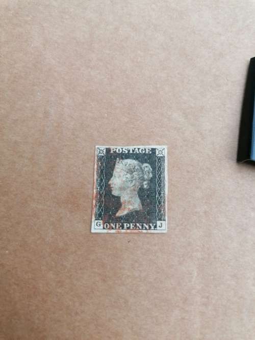 1840s penny black stamp
