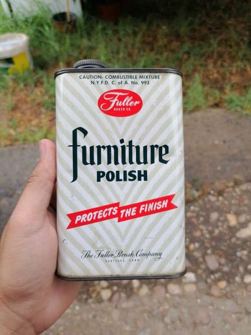 Vintage Fuller Brush Co. Furniture Polish Advertising Tin