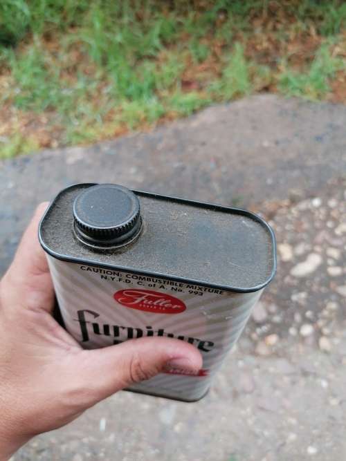 Vintage Fuller Brush Co. Furniture Polish Advertising Tin