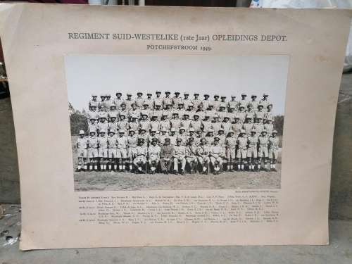 REGIMENT SUID-WESTELIKE(1STE JAAR) OPLEIDINGS DEPOT POTCHEFSTROOM 1949