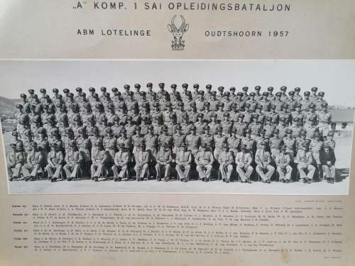 A KOMP 1 SAINOPLEIDINGBATALJON ABM LOTELINGE OUDSHOORN 1957