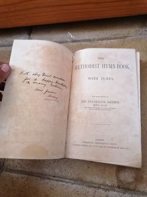 The methodist hymn book with tunes 1904