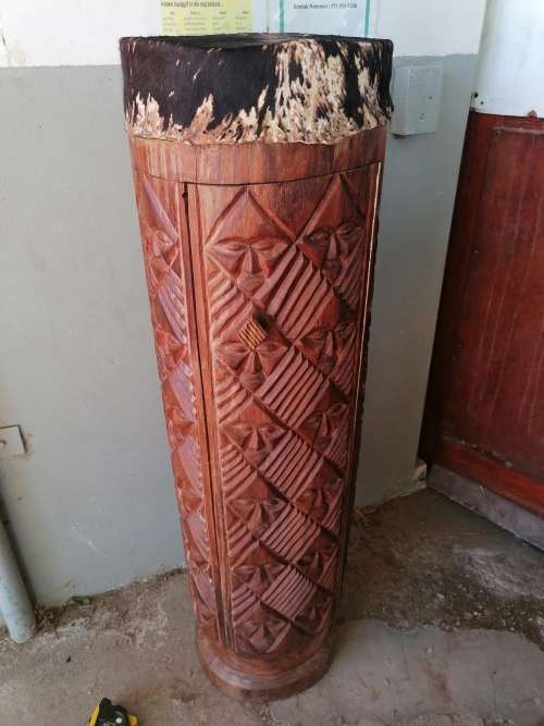 Large african musical drum with pack space. Self collect or own courier Robertson western cape