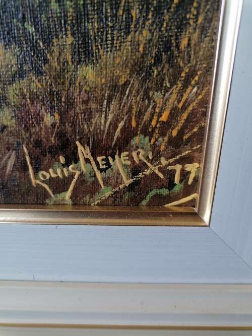Stunning Louis Meyer 1977 painting