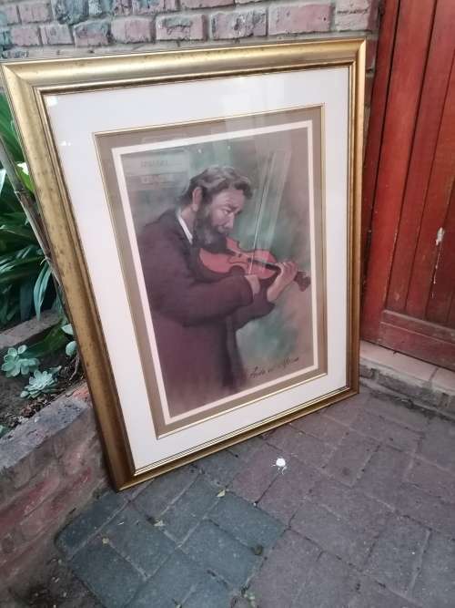 Stunning Large Freda van der merwe pastel painting