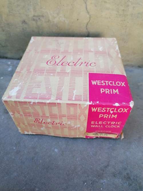 Electric westclix prim electric wall clock empty box