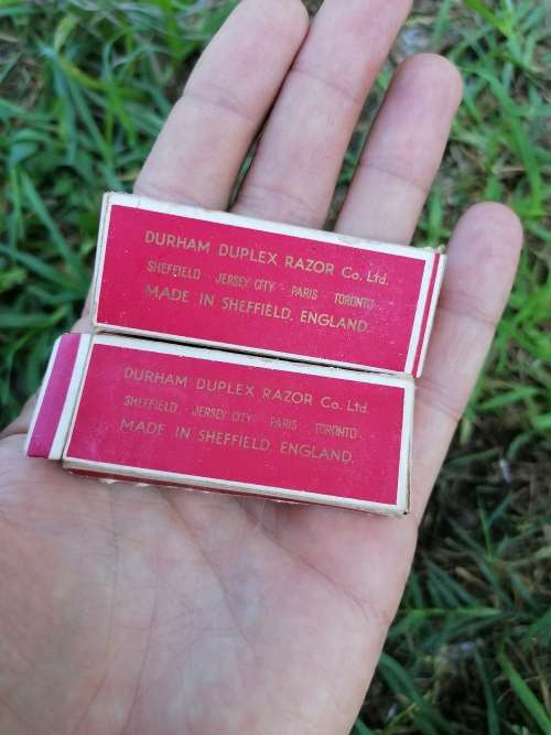 Vintage DURHAM DUPLEX RAZOR BLADES Still sealed!2 packets for one price