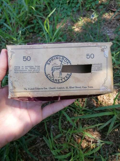 Rare Vintage Springbok Cigarette Box