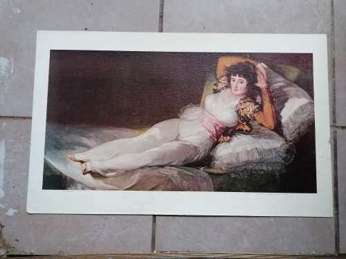 Vintage print on canvas