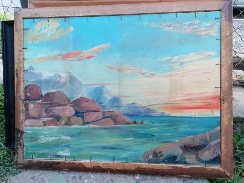 Unframed paint