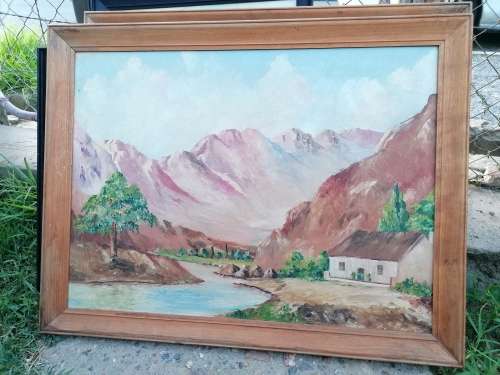 Vintage framed painting