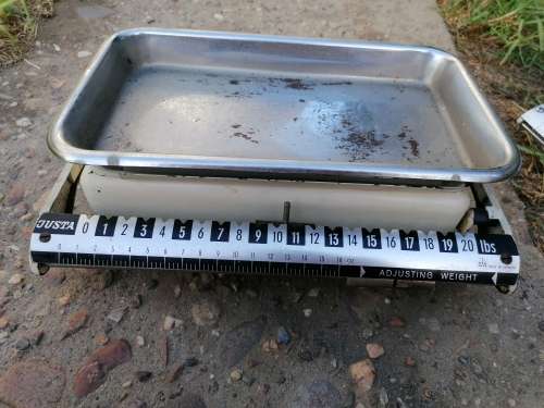 Vintage German baby scale