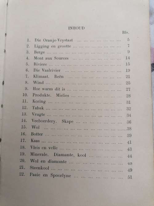 Aardrykskunde van die oranje vrystaat 1934