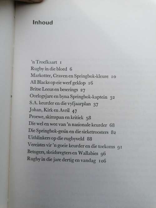 Springbok triomf deur Quintus van rooyen 1972 eerste druk