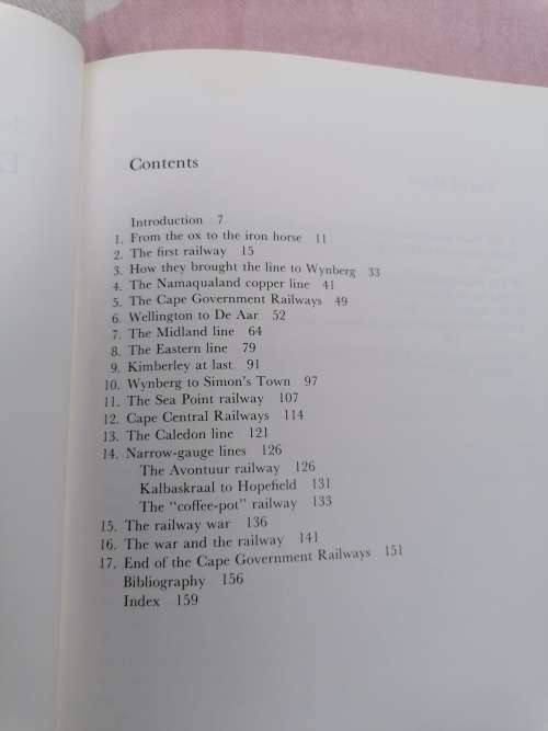 Early railways at the cape by jose burman 1984 first print
