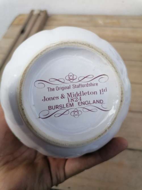 the original staffordshire jones & middleton itd 1824 burslem england jug and plate