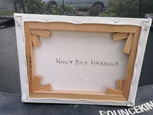 GEOFF BURR PAINTING TITLE `HOUT BAY HARBOUR `