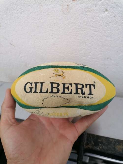 Rare find, Signed minature springbok rugby ball