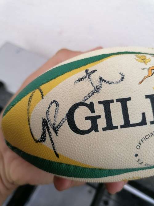 Rare find, Signed minature springbok rugby ball