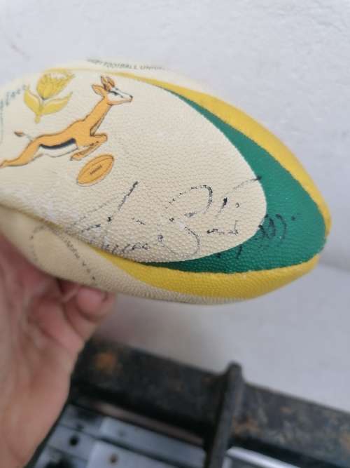 Rare find, Signed minature springbok rugby ball