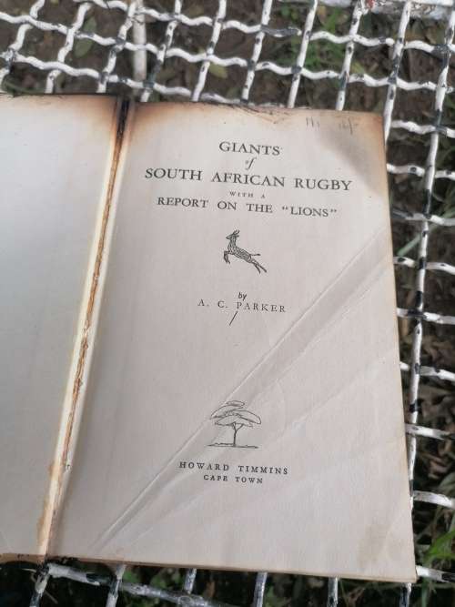 Giants of south african rugby with a report on the lions