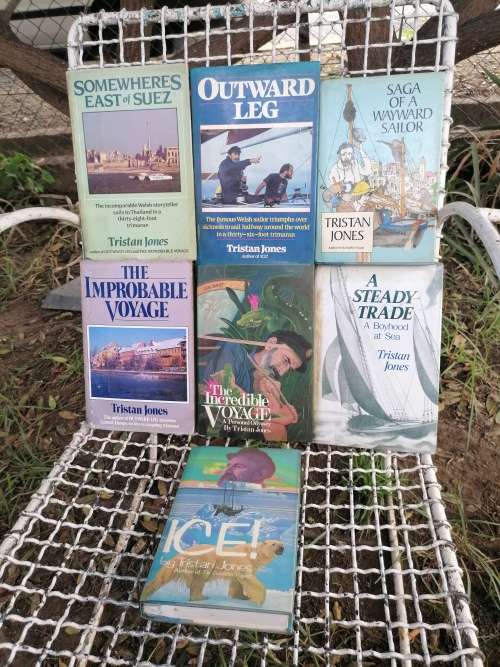 Rare signed Voyage books by Tristan Jones