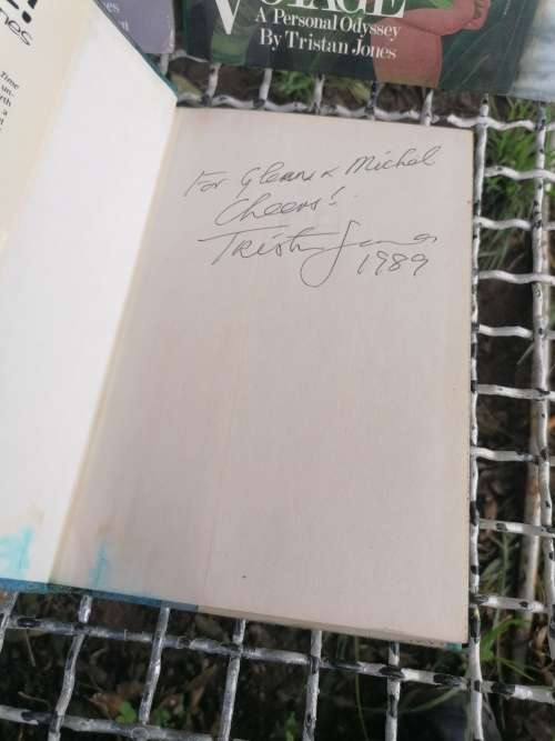 Rare signed Voyage books by Tristan Jones
