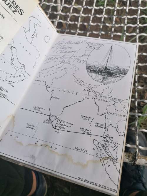 Rare signed Voyage books by Tristan Jones