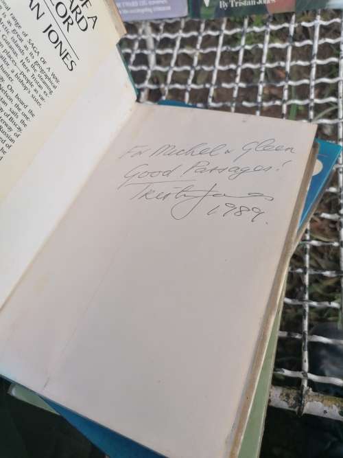 Rare signed Voyage books by Tristan Jones