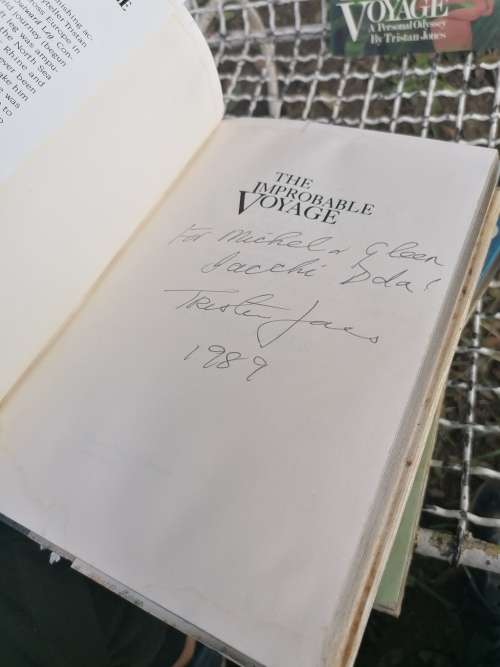 Rare signed Voyage books by Tristan Jones